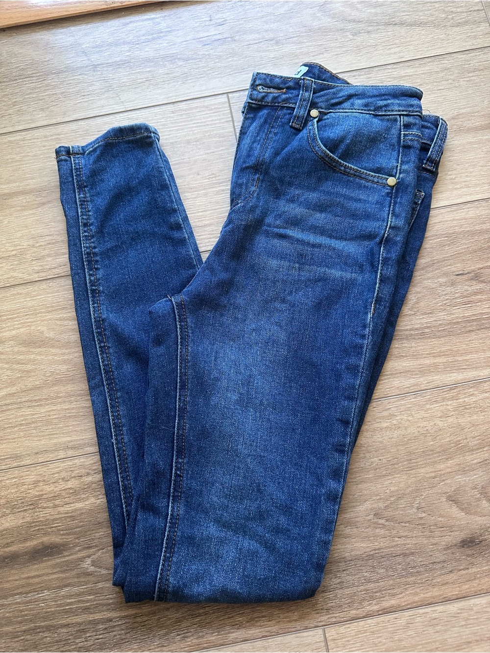 Abound Women's Skinny Jeans in Dark Blue Wash
